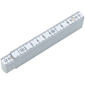 LUX Metermaßstab aus Glasfaser, 1 m, zusammengeklappt. Messwerkzeug für präzise Messungen.
