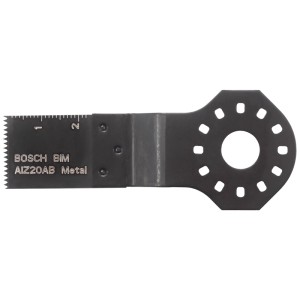 Lame de scie plongeante Bosch AIZ 20 AB pour bois et métal, accessoire pour outils multifonctions.