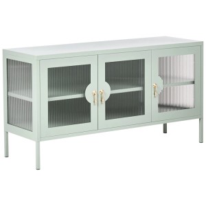 Beliani Buffet Gleora vert menthe 65 x 120 x 40 cm
