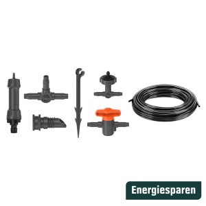 Set irrigazione a goccia Gardena Balcone con accessori per 15 piante.