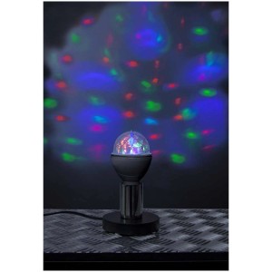 Star Trading LED-Leuchtmittel Disco E27 mit bunten RGB-Farben für Partystimmung.