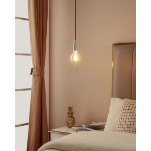 Eglo connect.z G95 E27 LED-Leuchtmittel aus Amber Glas, dekorativ im Schlafzimmer. Smart dimmbare Glühbirne.