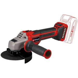 Meuleuse d'angle sans fil Einhell Power-X-Change TP-AG 18/125 avec batterie, rouge/gris. Meuleuse d'angle pour couper et meuler.