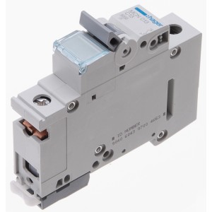 Hager Disjoncteur 13A, 1 pôle, courbe C, pour la protection contre les courts-circuits et les surcharges.