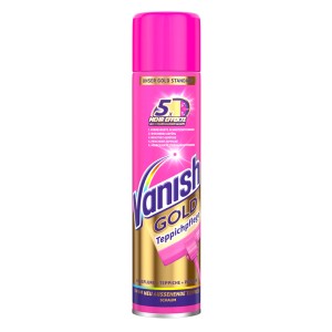 Vanish Gold Schiuma Smacchiante Tappeti, flacone da 650ml per la pulizia dei tappeti.