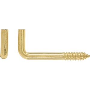 Schraubhaken Gerade Vermessingt Ø 5,2 x 60 mm / 6 Stk.