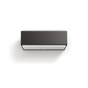 Applique murale extérieure LED Philips Stratosphere anthracite moderne pour un éclairage haut/bas d'ambiance.
