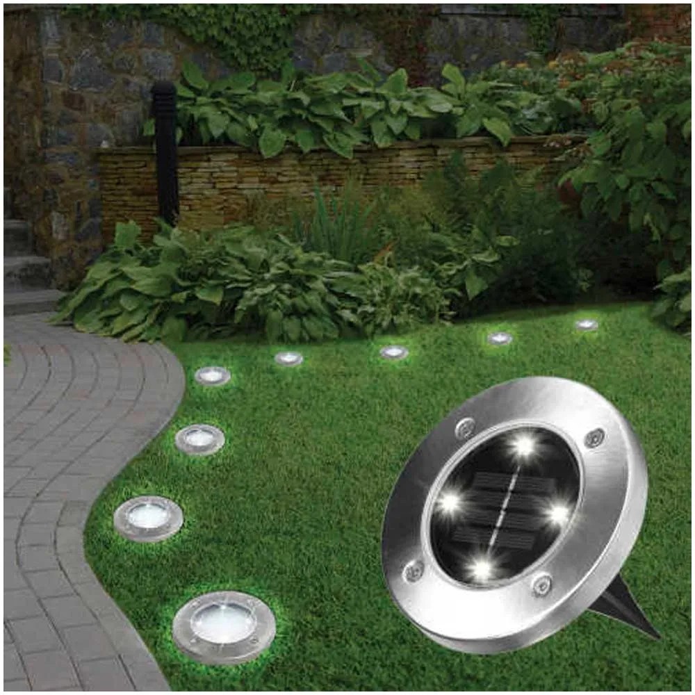 Solarleuchten Disk Lights 4erSet kaufen bei OBI