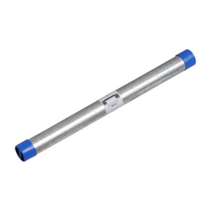 Nipplo per tubo zincato, lunghezza 400 mm, con filettatura maschio su entrambi i lati (33,3 mm / R 1).