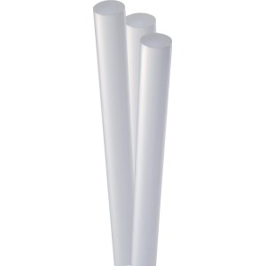 Steinel Stick di colla Crystal, Ø 11mm, 10 pezzi, adesivo termofusibile trasparente.