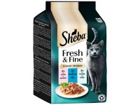 Sheba Frischebeutel Fresh & Fine in Sauce mit Lachs,Thunfisch, Forelle 6 x 50 g