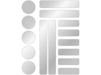 Sticker-Set Reflexstreifen und -punkte Weiss 21 x 14 cm