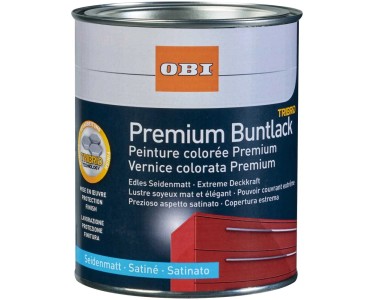 OBI Premium Vernice colorata Tribrid opaca Nero scuro 125 ml