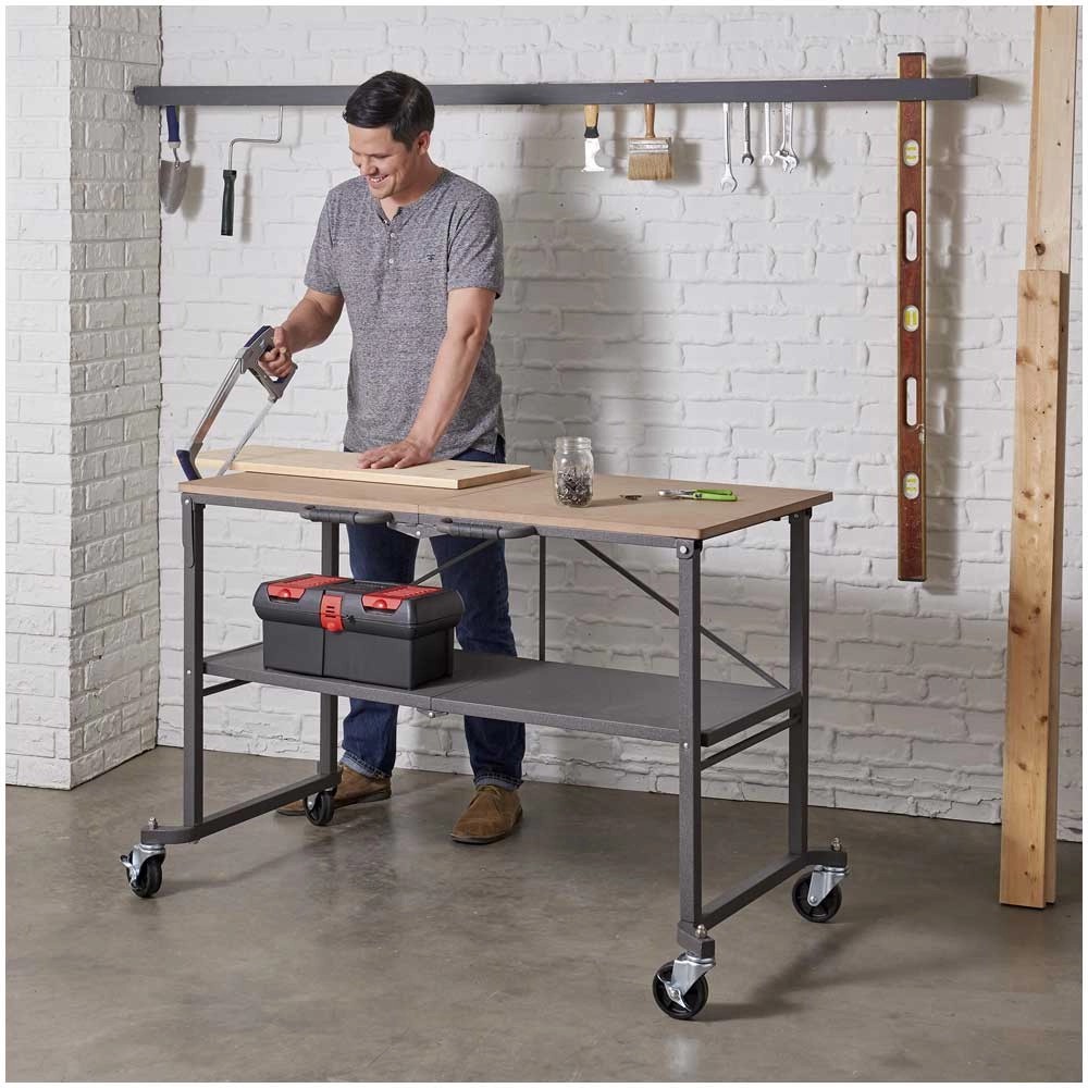 Cosco Mobile Werkbank klappbar Stahl / MDF (HxBxT) 86 x 132 x 67 cm