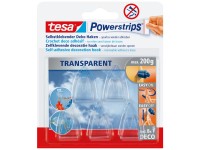 Tesa Powerstrips Ganci Deco con 8 x Powerstrips Trasparente 5 pz.