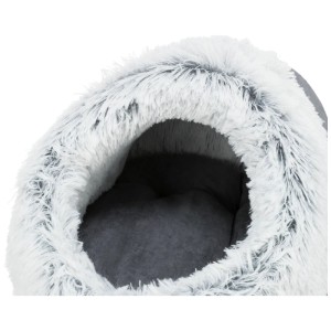 Trixie Harvey niche grise, blanche et noire pour chiens et chats.