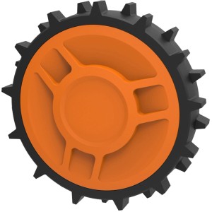 Ruota Worx Offroad per robot rasaerba Landroid, accessorio per una migliore aderenza su terreni irregolari.