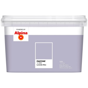 Pittura murale per interni Alpina Pantone® Lavender Blue, 2,5 l, finitura opaca.