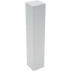 Eckklotz Kubusleiste, weiß, 14x14x100 mm, für Laminat und Parkett.