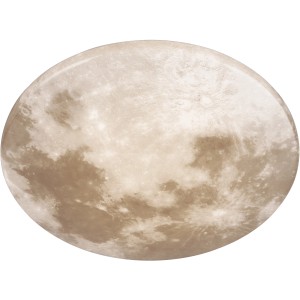 Plafonnier LED blanc Reality Moonika avec design lune pour salle de bain et salon.
