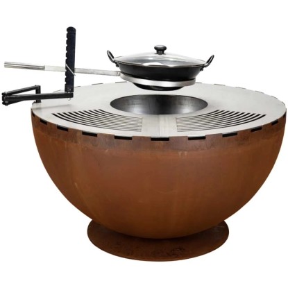 Nouvel FeuerschalenGrill Firebowl 100 Kesselblech gerostet Ø 100 cm
