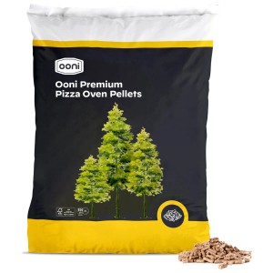 Sac de pellets pour four à pizza Ooni Premium 10kg en bois, idéal pour grill et four.
