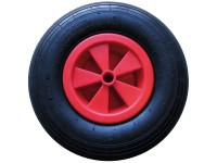 Doerner + Helmer Luftrad mit Schlauch Rot Ø 34 cm / Breite 10 cm