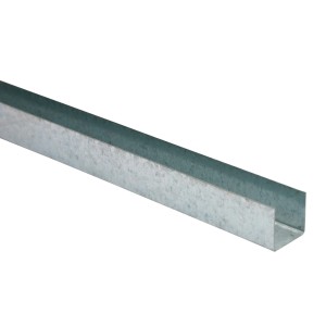 Profilo Knauf UD, 28x27x3000 mm, per sottostrutture in cartongesso.