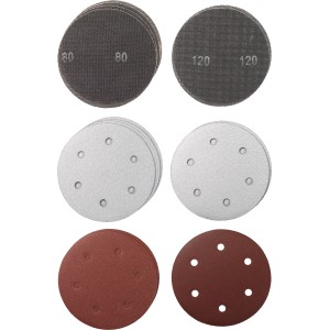 Set de disques abrasifs Einhell by kwb, 15 pièces, Ø 225 mm pour ponceuses à plaques de plâtre.