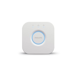 Weiße Philips Hue Bridge zur Steuerung von bis zu 50 Hue Leuchten.