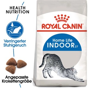 Royal Canin Indoor 27 cibo secco per gatti d'appartamento, confezione da 400g.