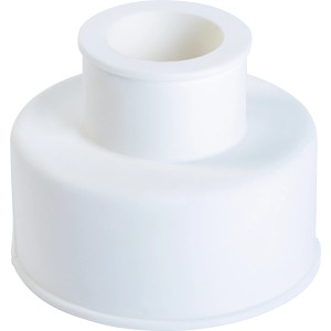 Manchon de raccordement LUX blanc, Ø 28 mm, droit, pour joint de tuyau de chasse.