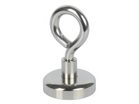 Fix-o-moll Topfmagnet Neodym mit Öse Silber 42 mm x Ø 25 mm