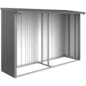 Panneau arrière Biohort pour bûcher WoodStock 300, gris quartz métallisé.