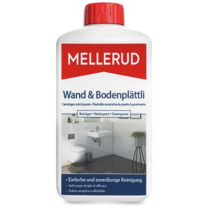 Flacone di detergente per piastrelle per pareti e pavimenti Mellerud 1 l per piastrelle, bagno, WC e zona giorno.