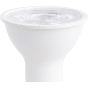 Lampadina LED Eglo GU10 bianca con diffusore opale. Lampada smart home dimmerabile per luce diffusa.