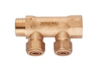 Diaqua® PEX Verteiler 2 Abgänge 3/4