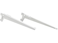 Metall-Winkelträger-Set Weiss 1-reihig / 28 cm
