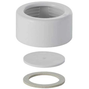 Kit d'écrou-raccord Geberit, PVC gris granit, 1 pouce. Technologie de connexion pour jeux d'écrous.