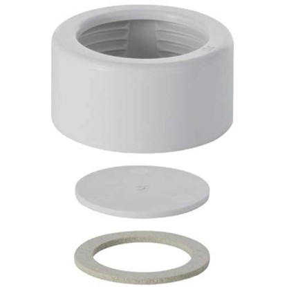 Geberit Überwurfmutter komplett PVC Granitgrau Muttern-Set