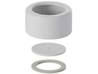 Geberit Überwurfmutter komplett PVC Granitgrau Muttern-Set