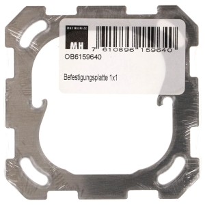 Piastra di fissaggio EdizioDue Feller 1x1 per accessori scatole di derivazione.