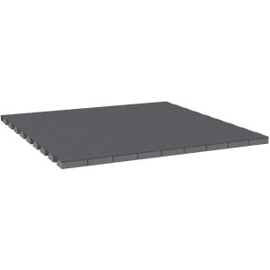 Pavés rectangulaires en béton anthracite (20x10x6 cm) pour allées de jardin et allées carrossables.