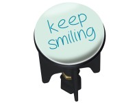 Waschbeckenstöpsel Pluggy Keep smiling Ø 3,9 x 6,5 cm