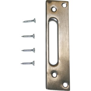 Kit di retrofit della piastra di chiusura in acciaio inox con viti per porte in vetro.