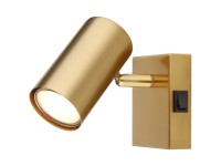 Globo Strahler Robby 1-flammig Gold gebürstet (HxBxT) 10 x 7 x 12 cm Globo Strahler Robby 1-flammig Gold gebürstet (HxBxT) 10 x 7 x 12 cm