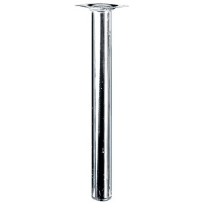 Gamba per tavolo Hettich cromata, Ø 30 x 300 mm, per costruzione mobili e progetti fai-da-te.