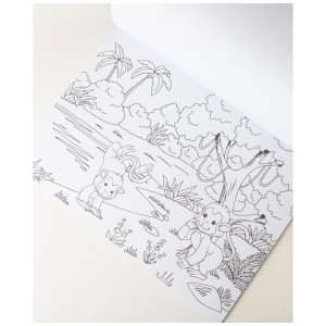 I Am Creative Bloc de coloriage A3 thème jungle.
