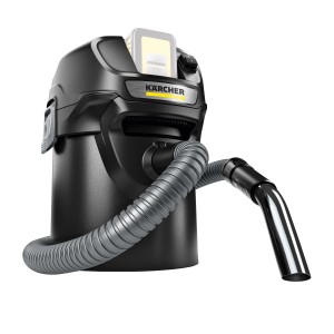 Aspirateur à cendres Kärcher AD 2 Battery, aspirateur sans fil pour cendres et poussières avec flexible métallique.
