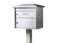 Burg-Wächter Briefkastenständer für Europa EST 1 Silber